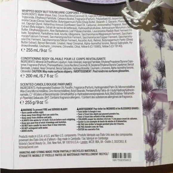 Victoria’s Secret lavender and vanilla The Balance Relax ritual gift set - Picture 4 of 4